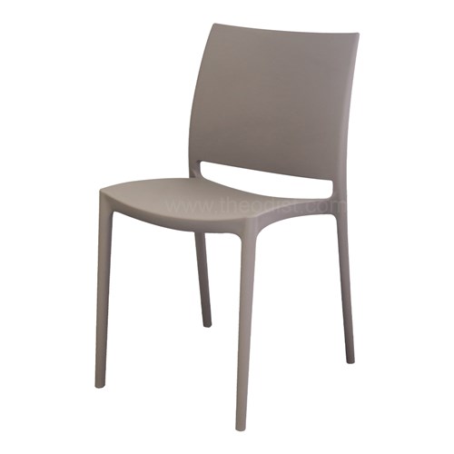 Plastic Chair Stackable MS69PP 530x460x820mm_BRN - Theodist