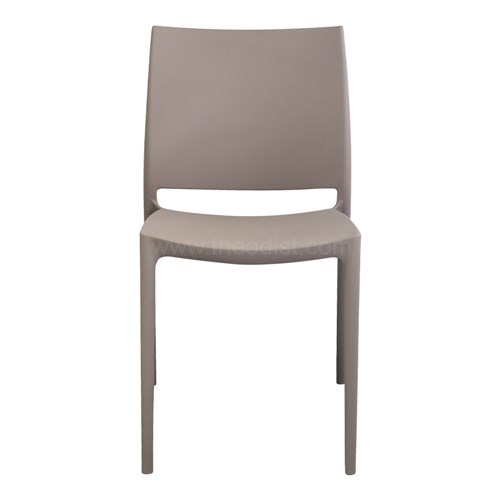 Plastic Chair Stackable MS69PP 530x460x820mm_BRN1 - Theodist