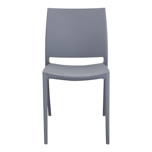 Plastic Chair Stackable MS69PP 530x460x820mm_GRY1 - Theodist