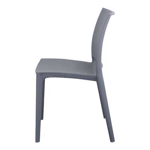 Plastic Chair Stackable MS69PP 530x460x820mm_GRY2 - Theodist