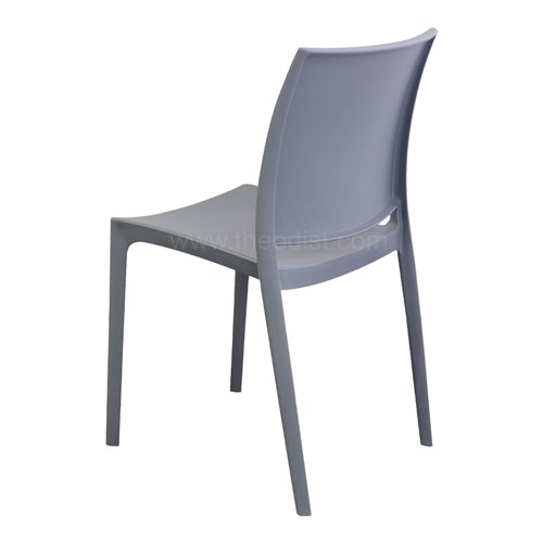 Plastic Chair Stackable MS69PP 530x460x820mm_GRY3 - Theodist