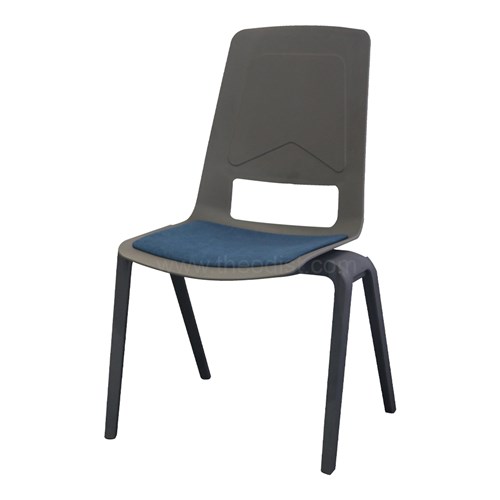 Plastic Chair with Cushion MS91PP 455x565x435/955mm_BLU - Theodist