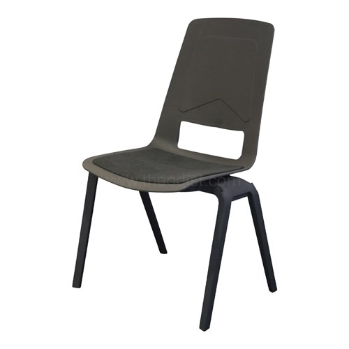 Plastic Chair with Cushion MS91PP 455x565x435/955mm_DGY - Theodist