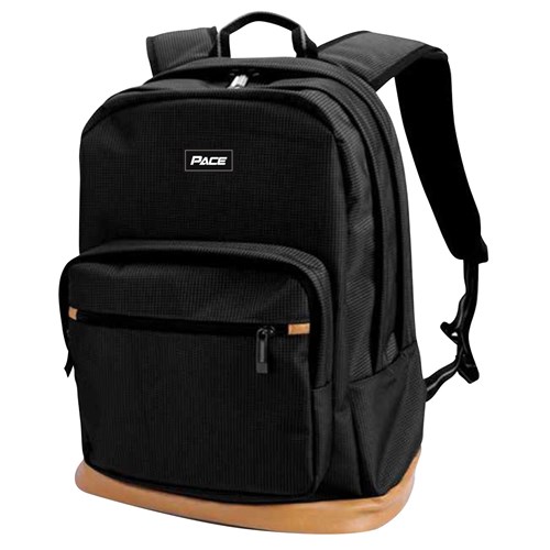 Pace Laptop Backpack Suits 15.6", Black_1 - Theodist