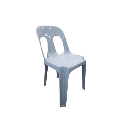 Pipee Heavy Duty Plastic Chair_GRY - Theodist