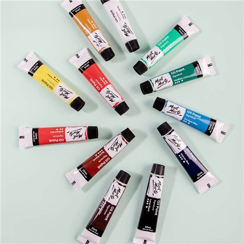 Mont Marte PMHS0025 Oil Paint Set Signature 12mL x 12pc_1 - Theodist