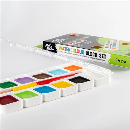 Mont Marte PMKC0009 Watercolour Block Set 14pc_2 - Theodist