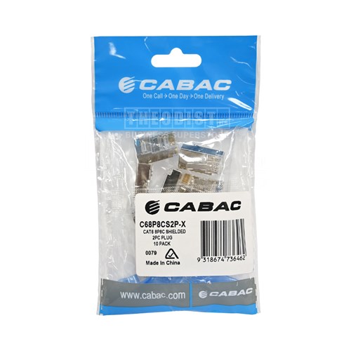 CABAC Plug RJ45 8P8C Cat6 2 Piece STP Shielded 10 Pack_1 - Theodist