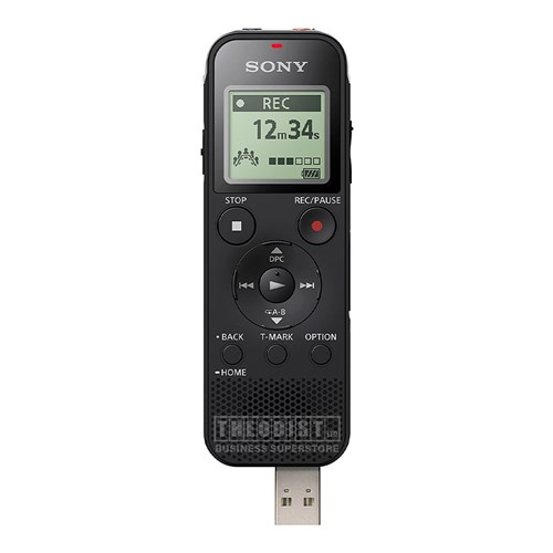 Sony ICD-PX470 IC Recorder 4GB 159hrs 38.3x114.1x19.3mm_1 - Theodist