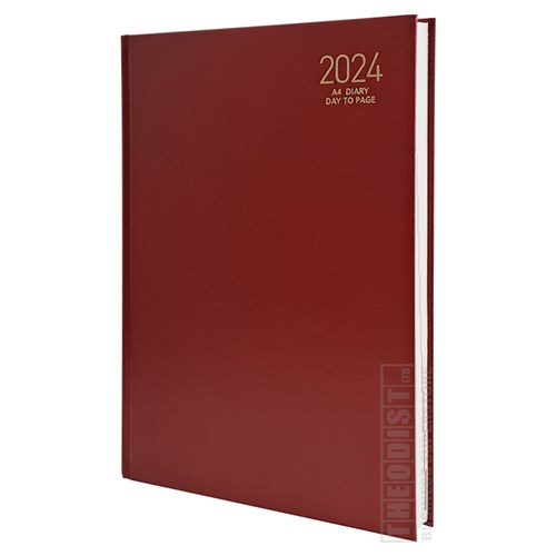 Regent REG141 2023 A4 Diary Black, Navy, Red Day to Page_RED - Theodist