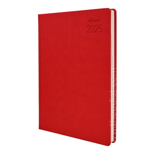 Regent REG551ASSTD 2025 A5 Diary Day to Page_RED - Theodist