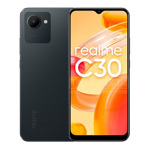 Realme C30 4GB + 64GB Mobile Phone, Black - Theodist