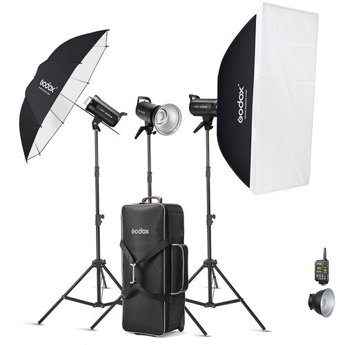 Godox SK300II 3-Light Studio Flash Kit - Theodist