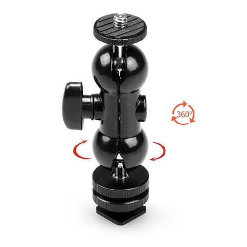 Smallrig SR1135 Double Ball Heads with Cold Shoe and Thumb Screw_4 - Theodist