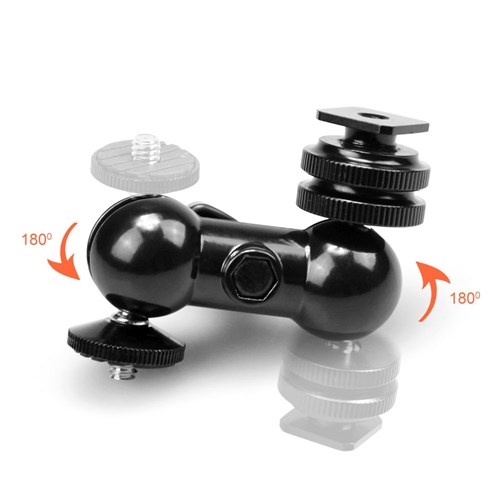 Smallrig SR1135 Double Ball Heads with Cold Shoe and Thumb Screw_5 - Theodist