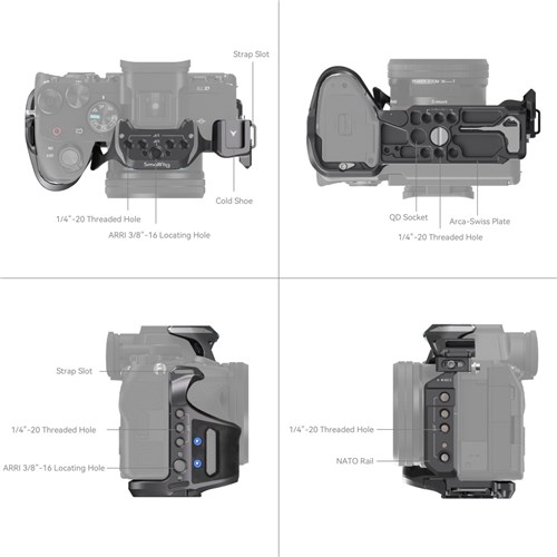 Smallrig SR3710 "Rhinoceros" Cage Kit for Sony Alpha 7R/7IV/AS_2 - Theodist