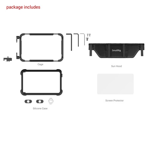 SmallRig SR3788 Cage Kit For Mounted Monitor Atomos Ninja V + 4Theodist