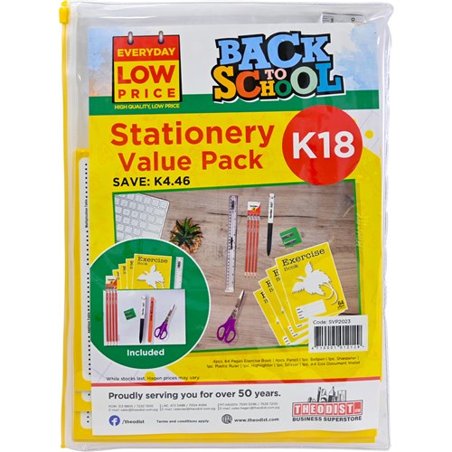 Stationery Value Pack 8 Items Included SVP2023 Save K4.46 - Theodist