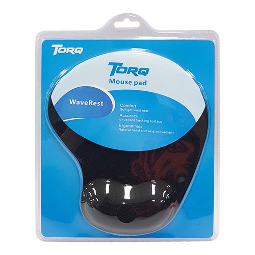 Torq TQ2319 WaveRest Mouse Pad | Theodist_Black  - Theodist