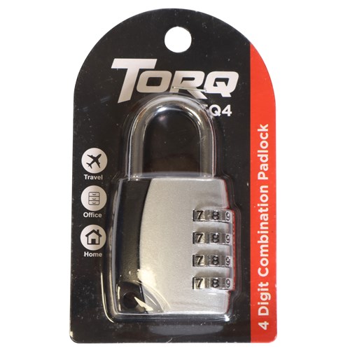 Torq Padlock 4 Digit Combination - Theodist