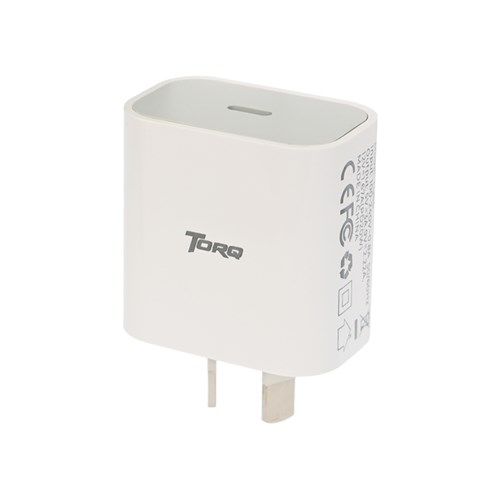 Torq TQ46 20W PD Wall Fast Charger White - Theodist