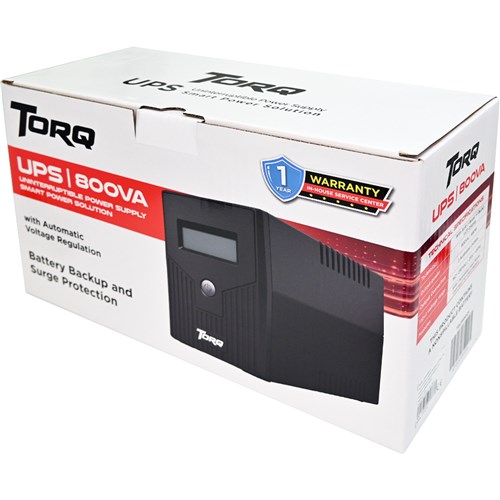 Torq TQUPS800V Uninterruptible Power Supply 800VA/480W with LCD UPS_5 - Teodist