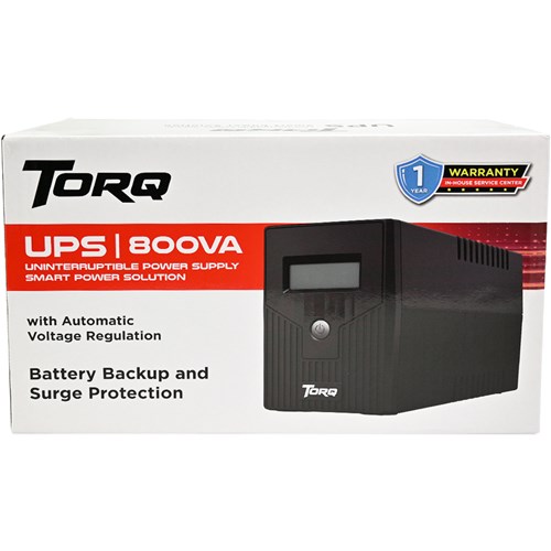 Torq TQUPS800V Uninterruptible Power Supply 800VA/480W with LCD UPS_6 - Teodist