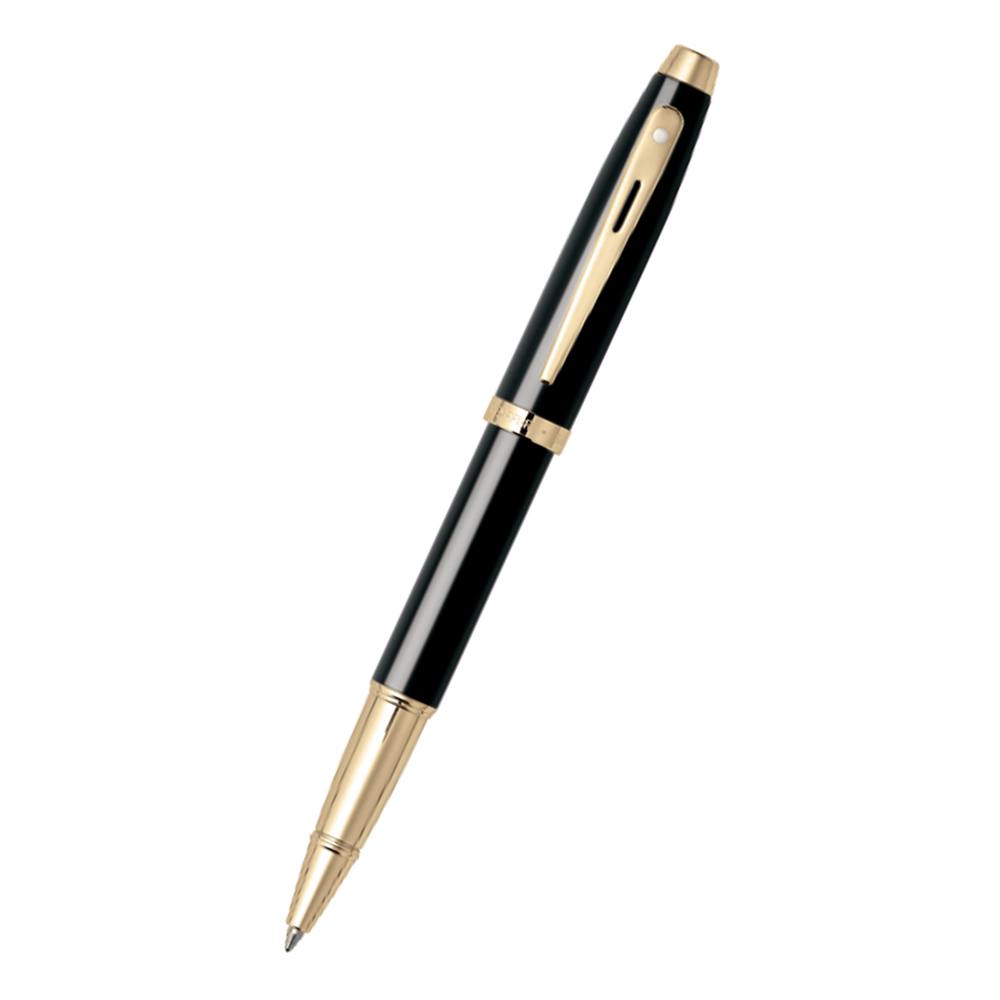 Sheaffer 9322-1 Rollerball Pen 100, Black Lacquer & Gold | Theodist ...