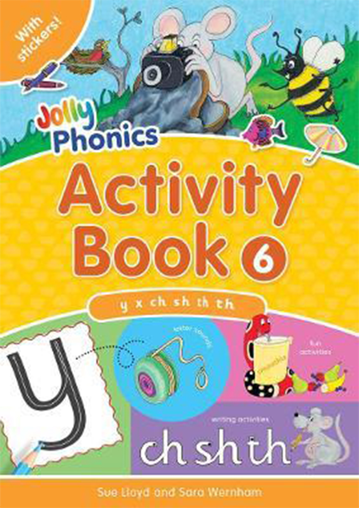 Jolly Phonics Activity Book 6 - y x ch sh th th - Theodist