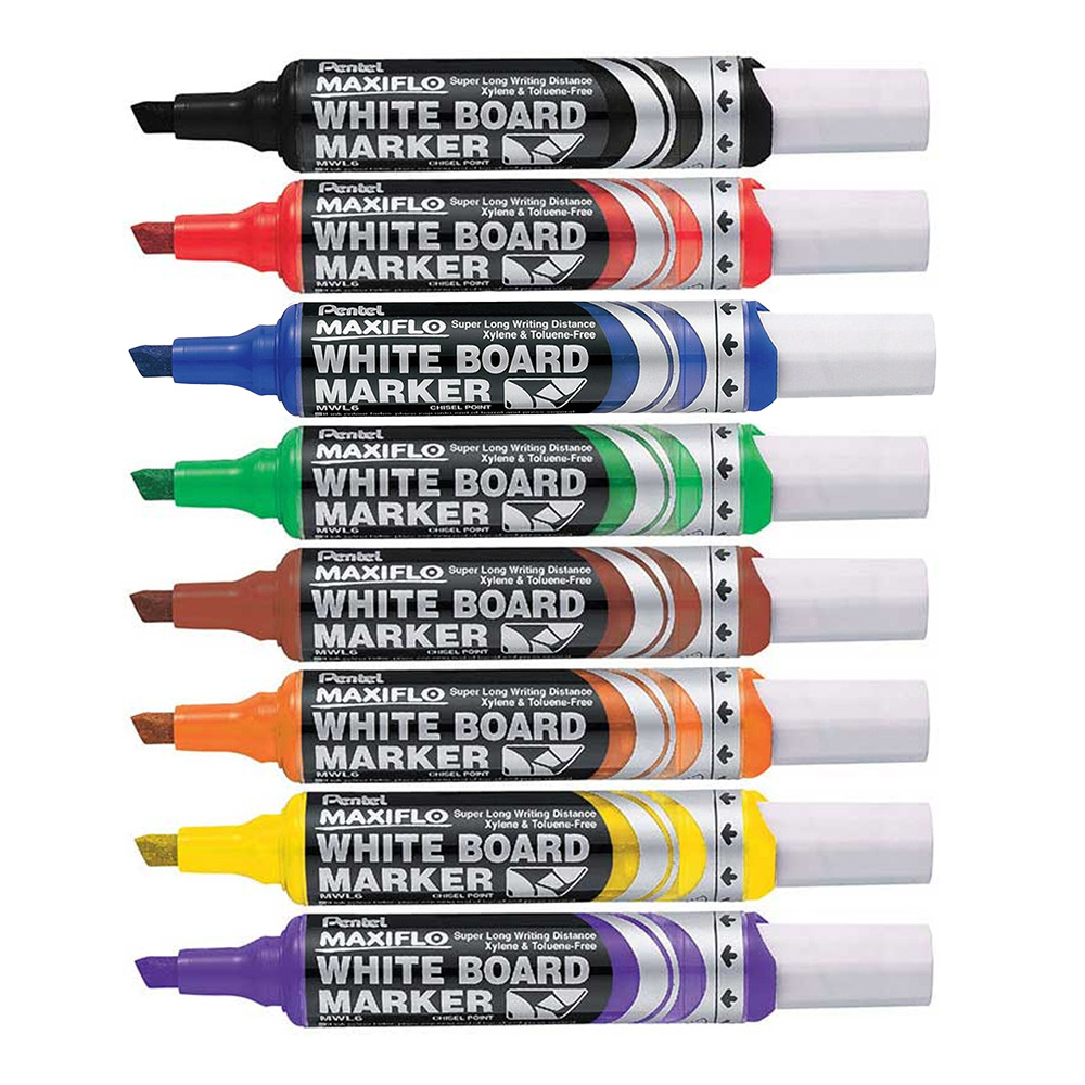 pentel-mwl6-maxiflow-whiteboard-marker-chisel-tip-theodist-theodist