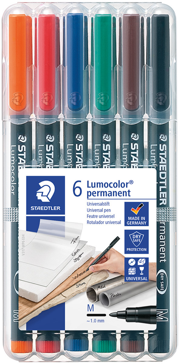 Staedtler Lumocolor Permanent Marker Medium Set of 8