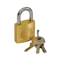 Globe HL402 Padlock Brass 1” with 3 Keys - Theodist