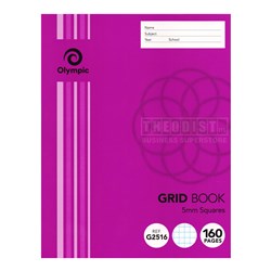 Olympic G2516 Grid Book 5mm Squares 160 Pages - Theodist