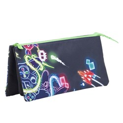 Smash 34409 Pencil Case Triple Gamer Zone - Theodist