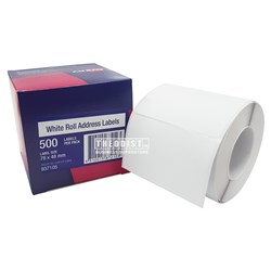 Avery 937105 White Roll Address 500 Labels Per Pack 78x48mm - Theodist