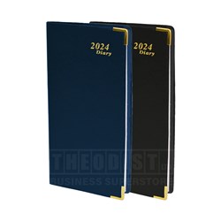 Regent 417AST 2024 Diary 160x85mm Black, Blue Week To An Opening - Theodist