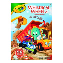 Crayola 42672 Whimsical Wheels Colouring Book 96 Pages 3+ - Theodist