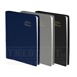 Regent 427BLK 2024 A7 Diary Black, Blue, Grey Week To An Opening - Theodist