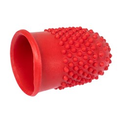 Rexel Rubber Finger Thimblettes Size: 1 10/Box Red - Theodist