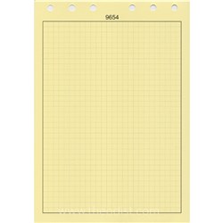 Survey Sheets 9654 Dow Style Graph Ruled 50 Pack Yellow - Theodist