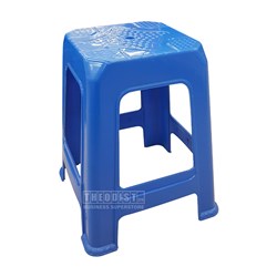 Plastic Stool Stackable A071 Blue 285x285x480mm - Theodist