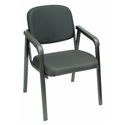 Visitor Chair A8022-CH Arms, Charcoal - Theodist