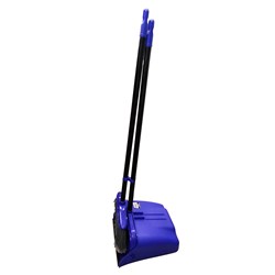 Bexly BX887 Lobby Dustpan with Broom Flagged Bristles Blue - Theodist
