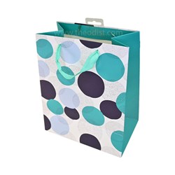 Artwrap E7275 Paper Gift Bag Male Spots Medium Size 177x103x230mm - Theodist