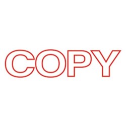 Shiny EN002 "COPY" OA Pre-Inked Stamp - Theodist