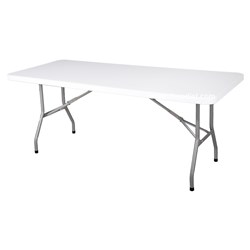 Folding Plastic Table FT183 Rectangle 1825x760x740mm - Theodist