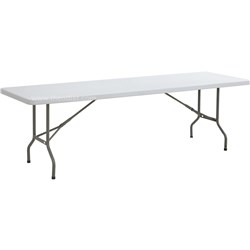 Folding Plastic Table FT244 Rectangle 2440x760x740m 50T - Theodist