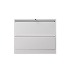 HM2 Steel Lateral Filing Cabinet 2 Drawer 724x900x450mm - Theodist