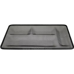 Italplast I349 Mesh Desk Drawer Tidy Tray Black 315x180x20mm - Theodist