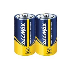 Allmax MAXC2 Alkaline Maximum Power Batteries C LR14 1.5V 2 Pack - Theodist